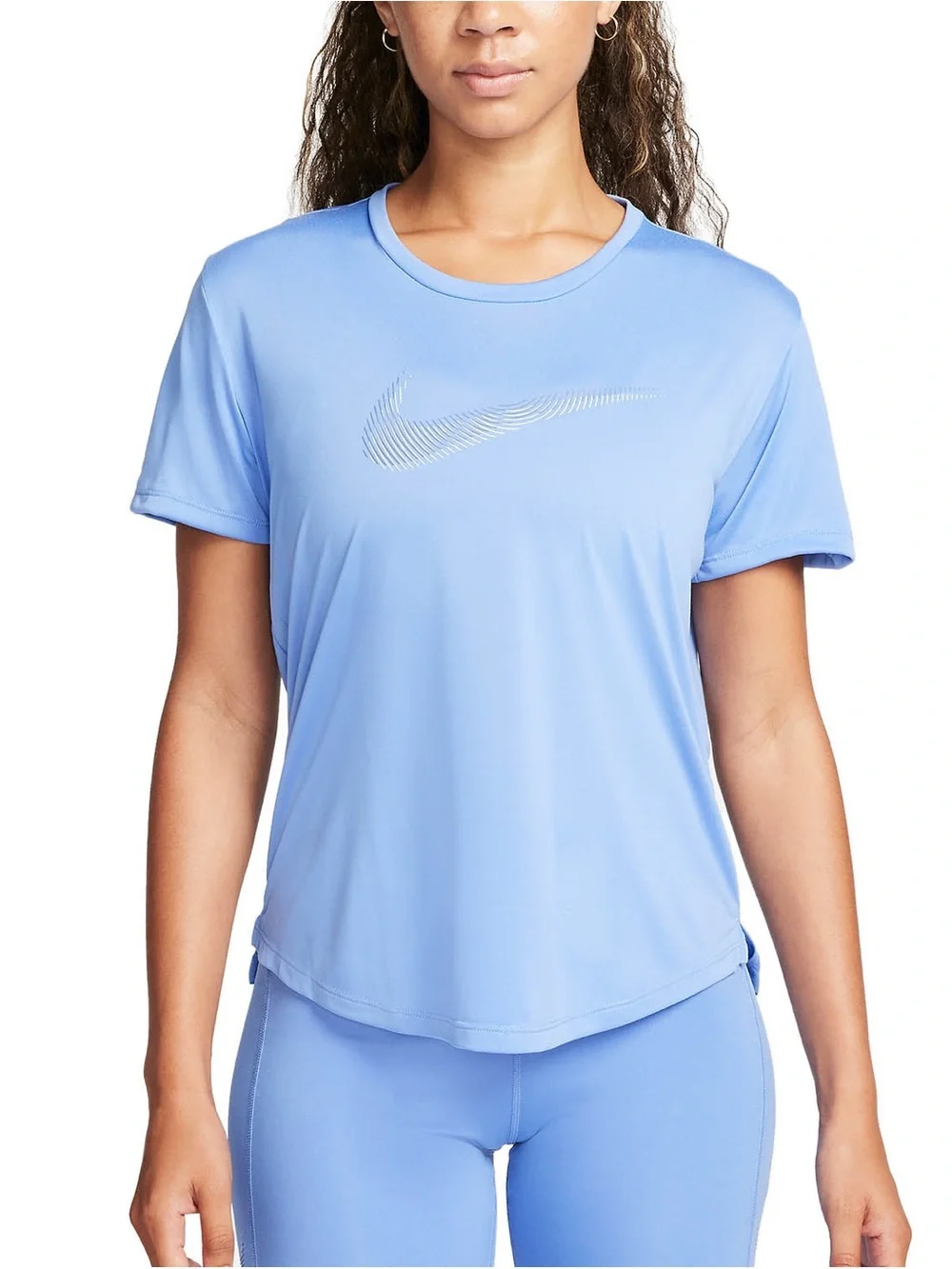 Nike Women's Periwinkle Blue Short Sleeve Dri-FIT Running Tee Standard Fit Sz 1X